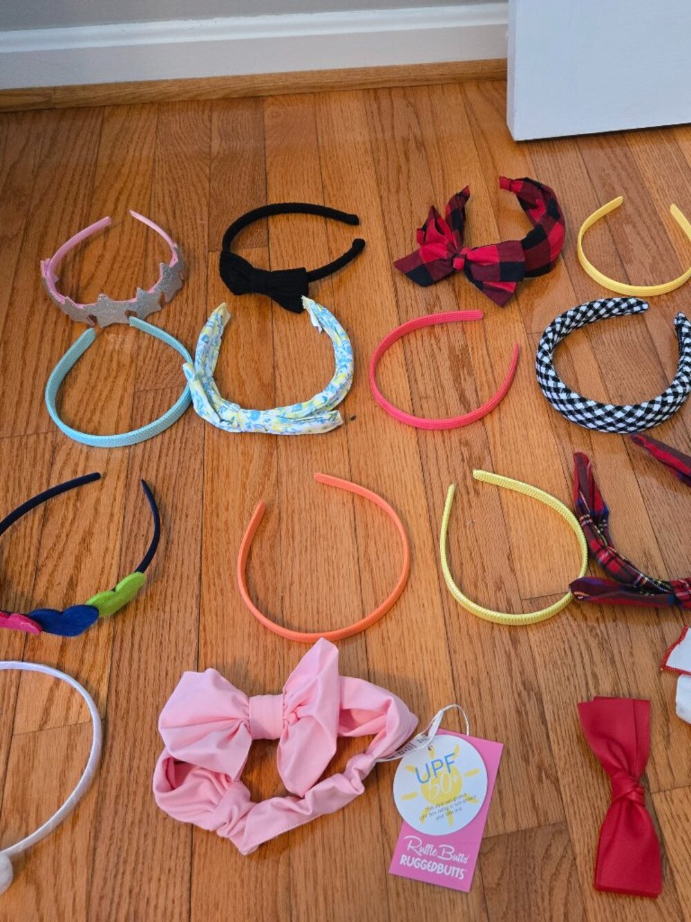 Bundle of girls hair headbands and bows 20 total items